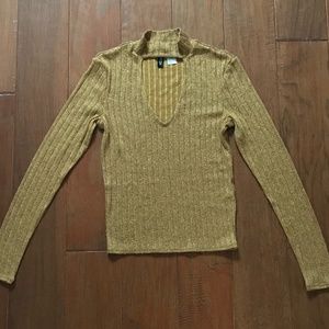 Gold Long Sleeve Top
